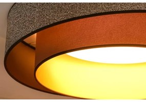 Plafonieră LED dimabilă Brilagi VEGAS SHINE LED/24W/230V d. 60 cm maro + telecomandă