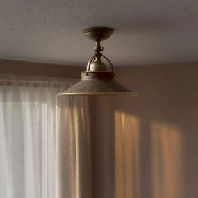 Plafoniera stil industrial din alama personalizabila Alice 25cm