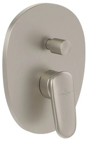 Baterie cada-dus incastrata Villeroy&Boch Antao nichel periat fara corp ingropat