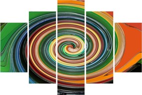 Tablou abstract - spirala colorata (150x105 cm)