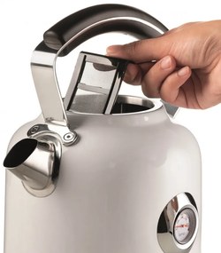 Cana electrica Ariete MODERNA 2854/01, 2000W, 1.7 L, Termometru, 360° rotativa, Filtru detasabil, Alb
