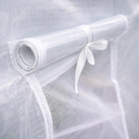 Cort din folie 200x200x300 cm cu cadru ranforsat + folie transparentă