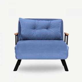 Fotoliu Extensibil cu 1 Loc Sando Single, Albastru