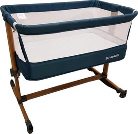Patut copii transformabil in balansoar bebe Baby Care™ Babies , design modern, Co-Sleeper ,dimensiuni 84X78X50 cm, 7 trepte de inaltime, saltea