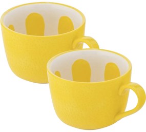 Altom Set de căni jumbo din ceramică Tropicanalămâie 470 ml, 2 buc.