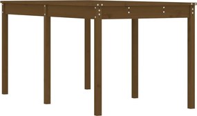 vidaXL Măsuță de grădină, maro miere, 159,5x82,5x76 cm, lemn masiv pin