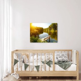 Tablou - Lac la munte (70x50 cm)