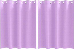 vidaXL Perdele Opaque cu Inel 2 pcs Violet 140 x 140 cm Poliester