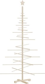 vidaXL Brad de Crăciun din lemn decorativ, 180 cm, lemn de pin masiv