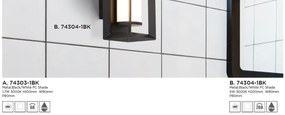 Mini Aplica LED de perete baie IP44 Chaplin 74303-1BK SRT