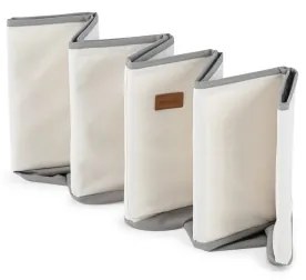 Piscină cu bile pentru copii d. 80 cm alb/gri