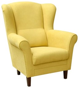 Fotoliu cu aripi GALA, galben