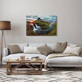 Tablou - Kirkjufell la apus (90x60 cm)