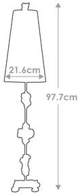 Lampă de masă Flambeau FB-FRAGMENT-TL-G FRAGMENT 1xE27/60W/230V