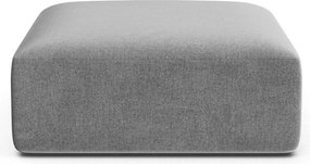 Taburet gri deschis cu tapițerie din catifea Campi – Cosmopolitan Design