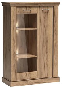 Vitrină Atena 12 (cu iluminat LED) (craft auriu). 1055349