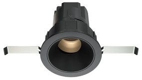 Spot LED incastrabil design tehnic Wise negru