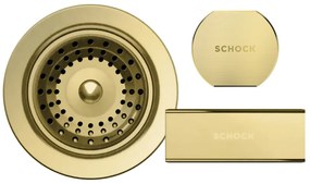 Parti vizibile Schock pt chiuveta cu kit de scurgere automat HONN200 KALM-175 SIGD150-D200 White Gold