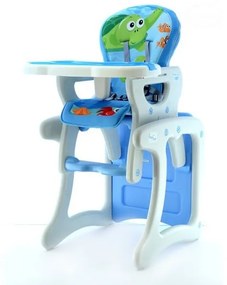 Scaun de masa multifunctional EURObaby HB-GY02 - Albastru