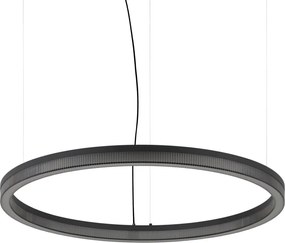 Lustra LED suspendata design circular CROWN SP D80 NERO