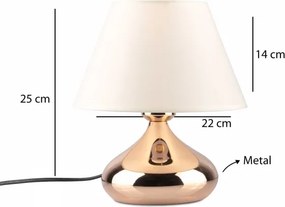Lampă de masă ASPARAGUS 1xE27/40W/230V, finisaj cupru
