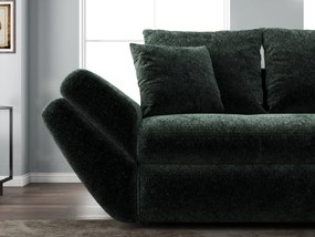 Canapea extensibilă dumonde cu ladă de depozitare si sezut confortabil din spuma high-density, Loana Euphoria Verde 250x100 cm