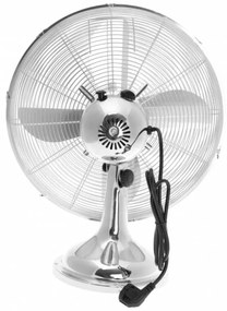 Ventilator de birou, 40 cm, Klausberg KB7538, otel, argintiu