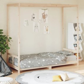 834519 vidaXL Cadru de pat pentru copii, 80x200 cm, lemn masiv de pin