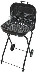Grătar dreptunghiular cu cărbuni TRAPANI, 46 cm