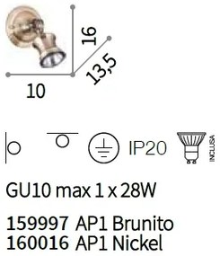 Aplica de perete design clasic BARBER AP1