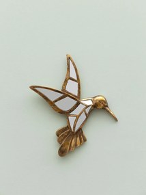 Oglinda decorativa, de perete, din rasina, Colibri