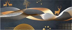 Tablou - Cerb, grafică (120x50 cm)
