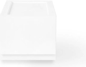 Cutie de depozitare modulară Wave Junior Snow fărăroți 43,4 x 27,2 x 22 cm, Îngust - 1 sertar