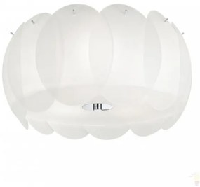 Plafonier modern diametru 40cm, OVALINO PL5 BIANCO 093963