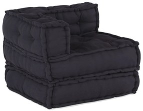 vidaXL Pouf Modular - Set de 2 din Material Antracit