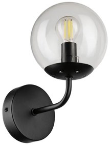 Brilagi - Lampă de perete MALIVA 1xE14/15W/230V negru/transparent