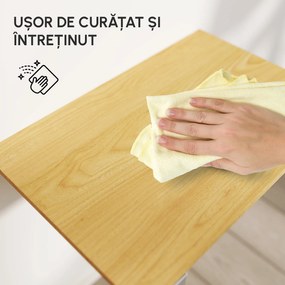 HOMCOM Masă Pliabilă de Perete, Design Rabatabil, din MDF și Metal, 60x40x20 cm | Aosom Romania