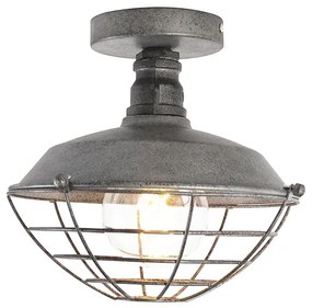 Plafoniera industriala argintiu antic 25.5 cm - Course