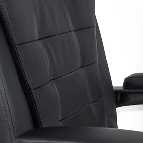Scaun de birou cu masaj si suport picioare recliner OFF 418M negru