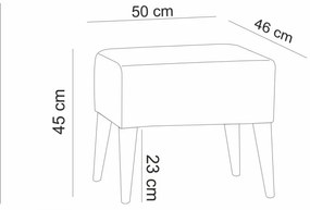 Set Canapea Extensibilă si Fotoliu Aria - S, Antracit