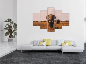 Tablou - Venirea elefantului (150x105 cm)