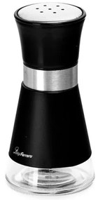 Sărat + pepper shaker Luigi Ferrero Hanna FR-1401B, 90 ml, Ø6.5x11 cm, Oțel inoxidabil, Negru