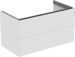 Dulap baza suspendat Ideal Standard Atelier Conca 2 sertare alb mat 100 cm