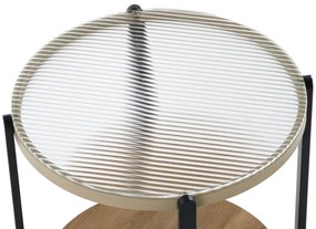 Masuta de cafea Kamala S natur/negru ø53/h55 cm