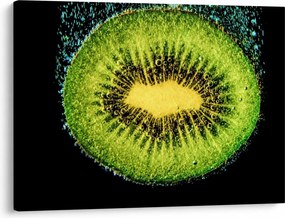 Tablou - detailu cu kiwi în apă (70x50 cm)