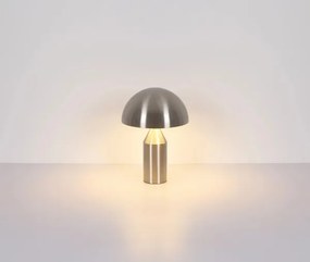 Globo 21030N - Lampă de masă ATOMA 2xE27/40W/230V crom mat