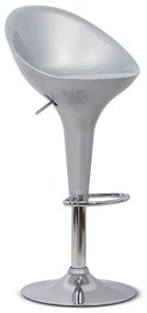 Scaun de bar Argintiu ABS 105 - Modern, Reglabil, Lucios
