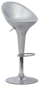 Scaun de bar Argintiu ABS 105 - Modern, Reglabil, Lucios
