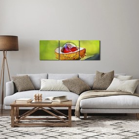 Tablou cu castani (cu ceas) (90x30 cm)