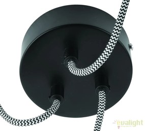 Lustra cu 3 pendule din cauciuc reciclat AMAZON, 15cm AMAZON/15/H3/B
